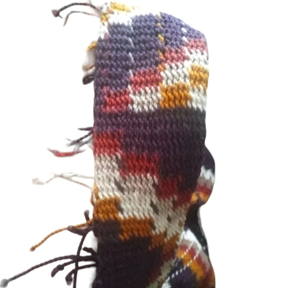 Handmade Knitted Crochet Cute Chevron Shoulder Bag - Picture 3 of 5